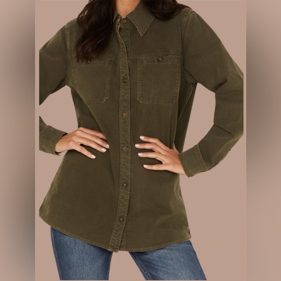 Cleo + Wolf Olive Shacket - XL - Picture 2 of 14